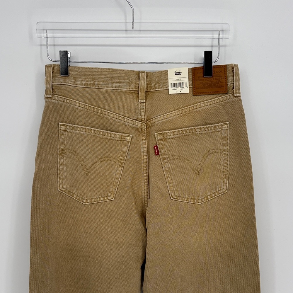 🏹 nwt Levi's rib cage wide leg, super high-rise High Tan Jeans - Picture 6 of 10